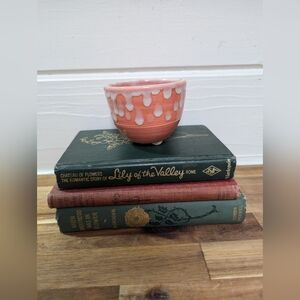 Vintage Little Signed Drip Pottery Planter
